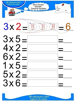 Çocuklar İçin toplam işlemi yaprak testleri 